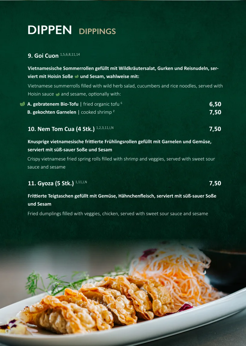 Khoi Restaurant – Speisekarte in Stuttgart, Baden-Württemberg