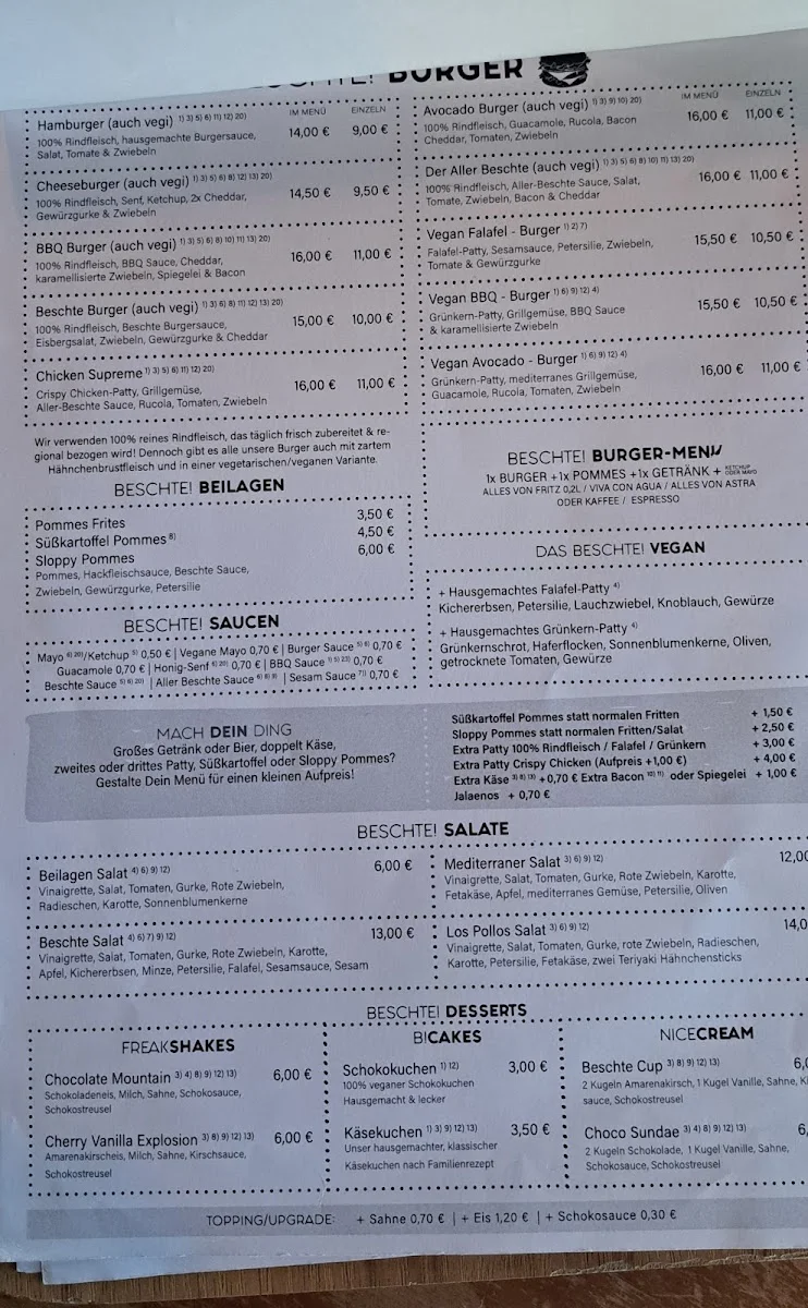 Beschte GmbH – Speisekarte in Oldenburg (Oldenburg), Niedersachsen