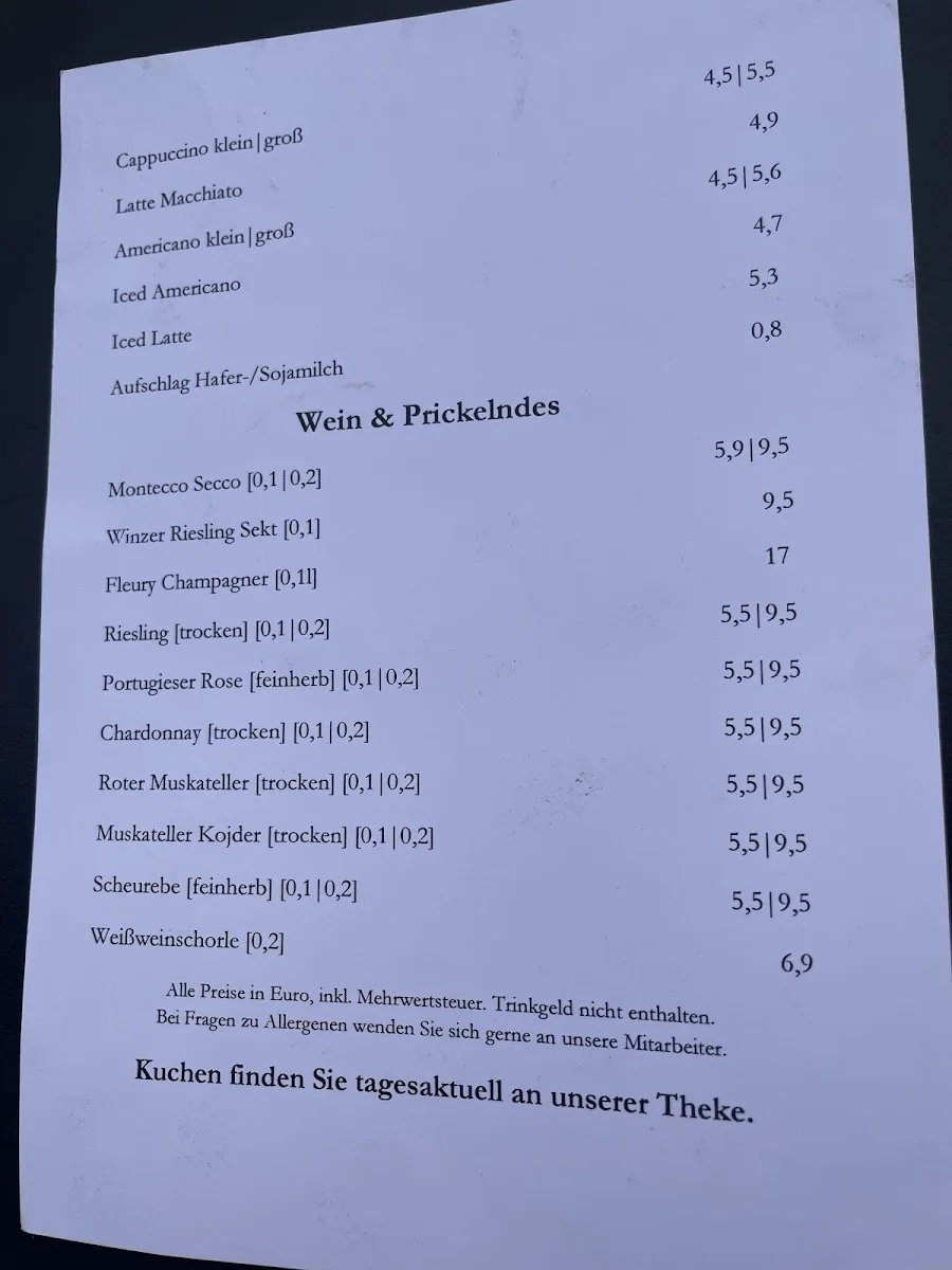 Princess Cheesecake – Speisekarte in Berlin