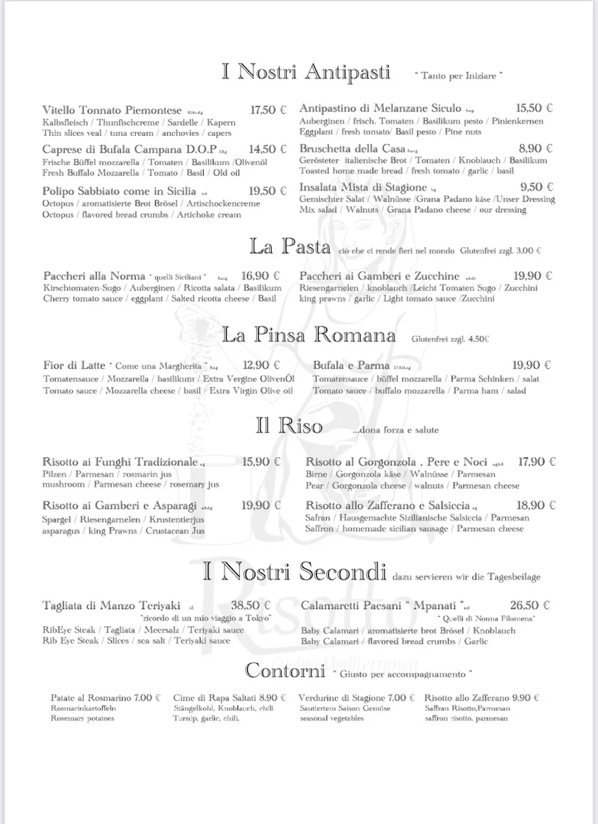 Ristorante Risotto – Speisekarte in München, Bayern