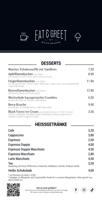 eat and greet im alten Schlachthof – Speisekarte in Karlsruhe, Baden-Württemberg