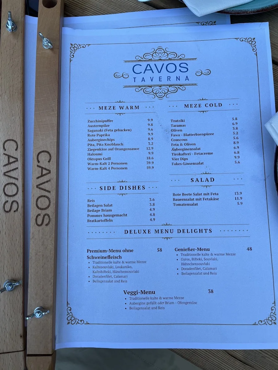 CAVOS Taverna – Speisekarte in Stuttgart, Baden-Württemberg