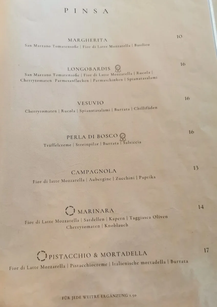 Restaurant Longobardis - Frankfurt – Speisekarte in Frankfurt am Main, Hessen