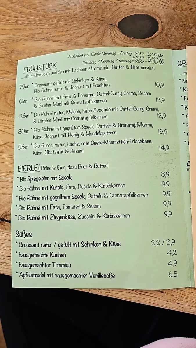 Cafe Königin 43 – Speisekarte in München, Bayern