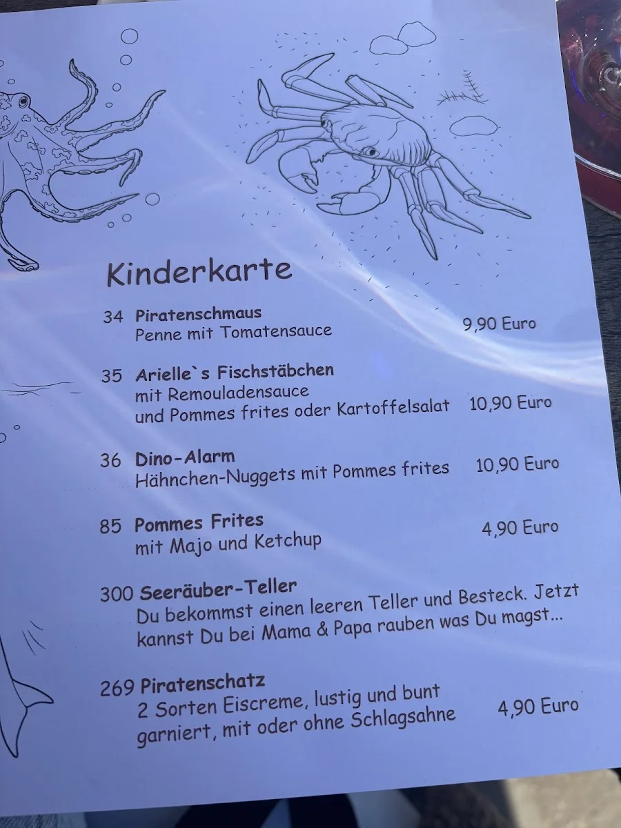 Captain's Dinner – Speisekarte in Hamburg
