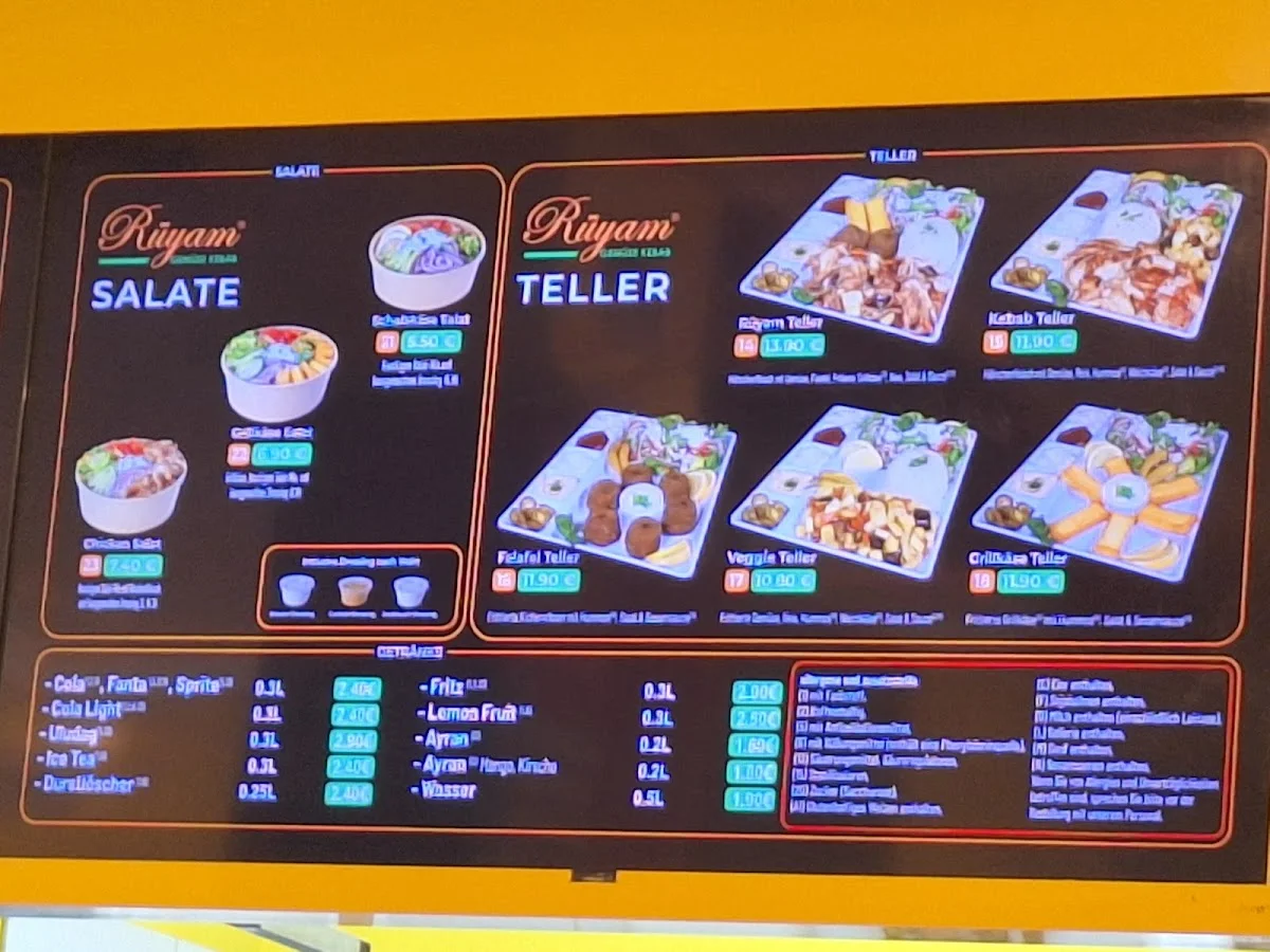 Rüyam Gemüse Kebab – Speisekarte in Berlin