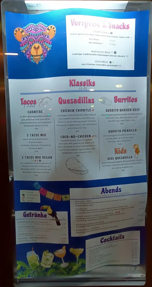 CHANGO cantina mexicana - Hamburg – Speisekarte in Hamburg