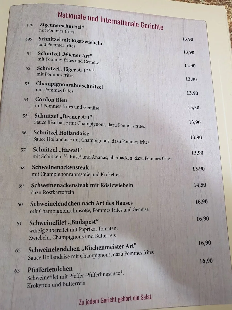 Steakhaus Yachthafen – Speisekarte in Waltrop, Nordrhein-Westfalen
