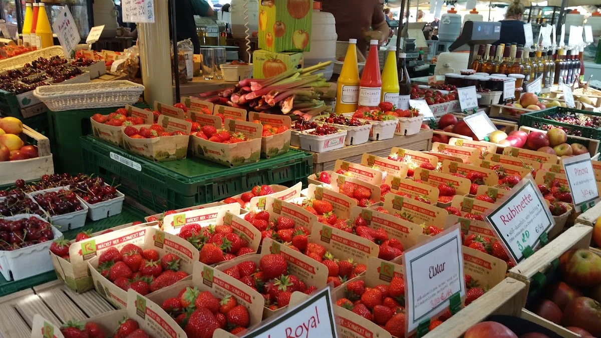 Bauernmarkt Konstablerwache – Innenansichten in Frankfurt am Main, Hessen
