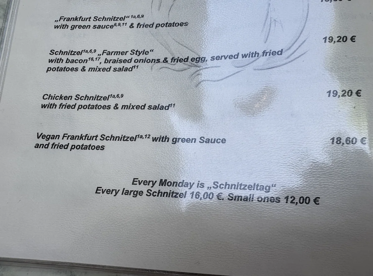 Zum Eichkatzerl – Speisekarte in Frankfurt am Main, Hessen
