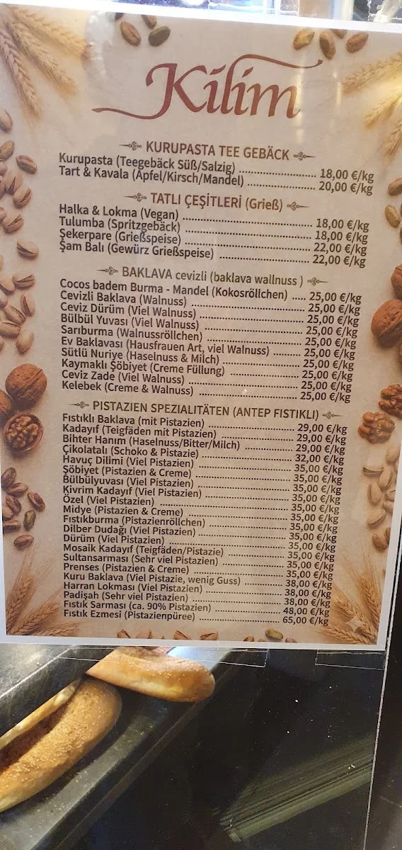 Kilim Restaurant – Speisekarte in Köln, Nordrhein-Westfalen