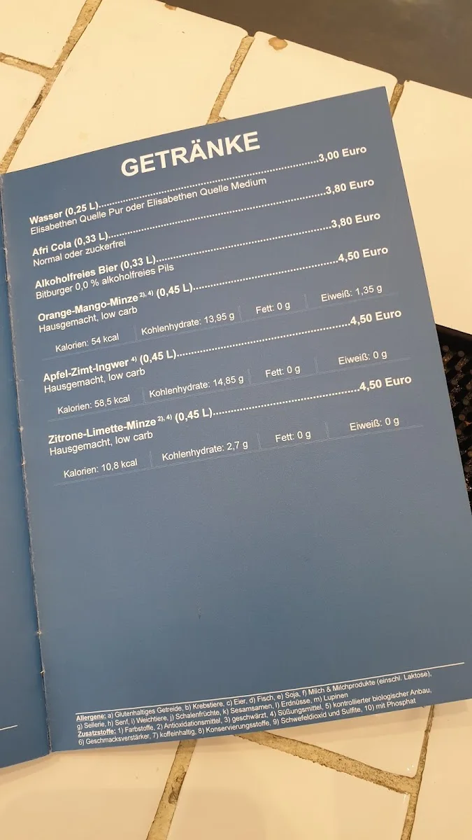 fit kitchen – Speisekarte in Frankfurt am Main, Hessen