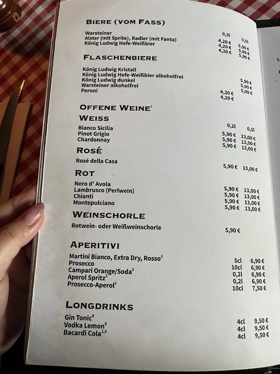 Trattoria Portofino – Speisekarte in Berlin