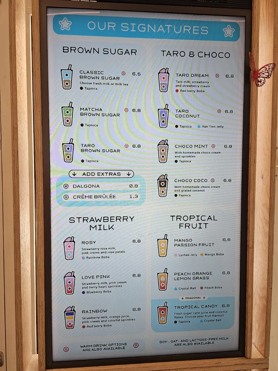 TUDO Bubble Tea (Alexanderplatz) – Speisekarte in Berlin