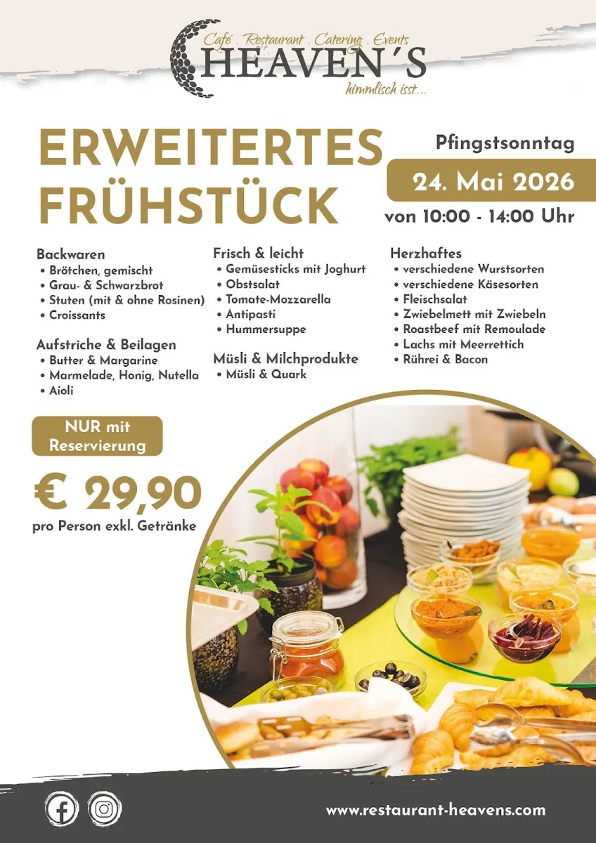 Heavens Restaurant – Speisekarte in Langenfeld, Nordrhein-Westfalen