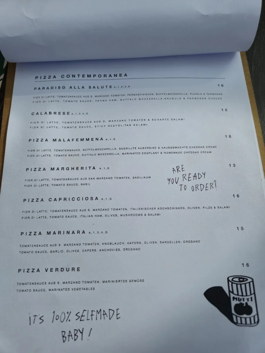 L’ Artista | neapolitan pizza | Plieningen – Speisekarte in Stuttgart, Baden-Württemberg