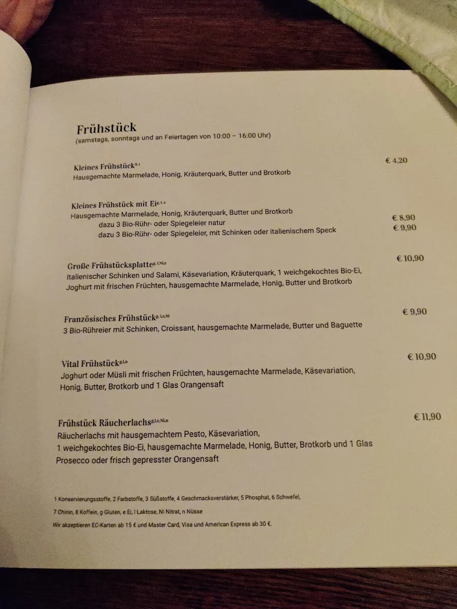 Café CaVa – Speisekarte in München, Bayern