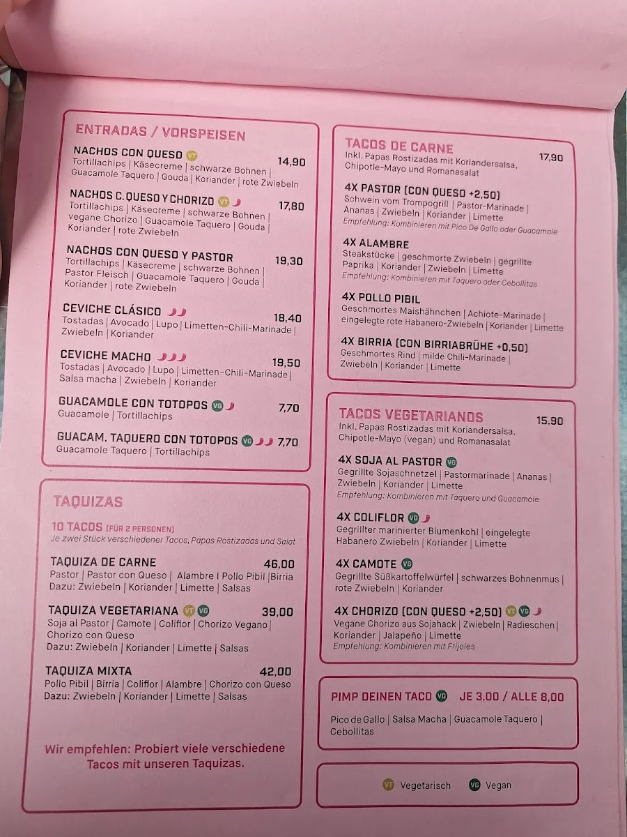 Los Carnales Taqueria – Speisekarte in Köln, Nordrhein-Westfalen