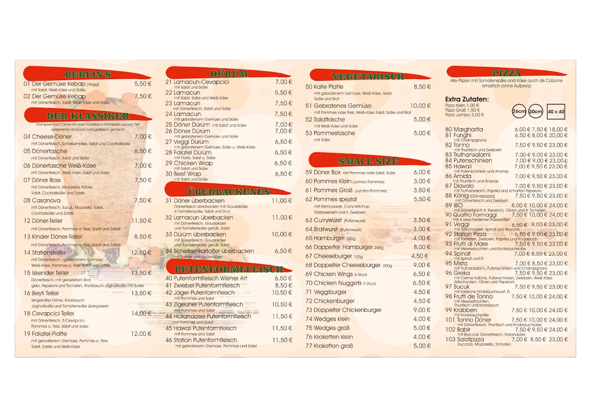 Kebab Station – Speisekarte in Lippstadt, Nordrhein-Westfalen