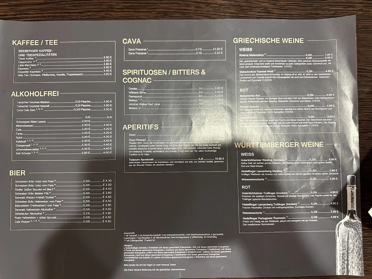 stogi - Restaurant & Taverna – Speisekarte in Stuttgart, Baden-Württemberg