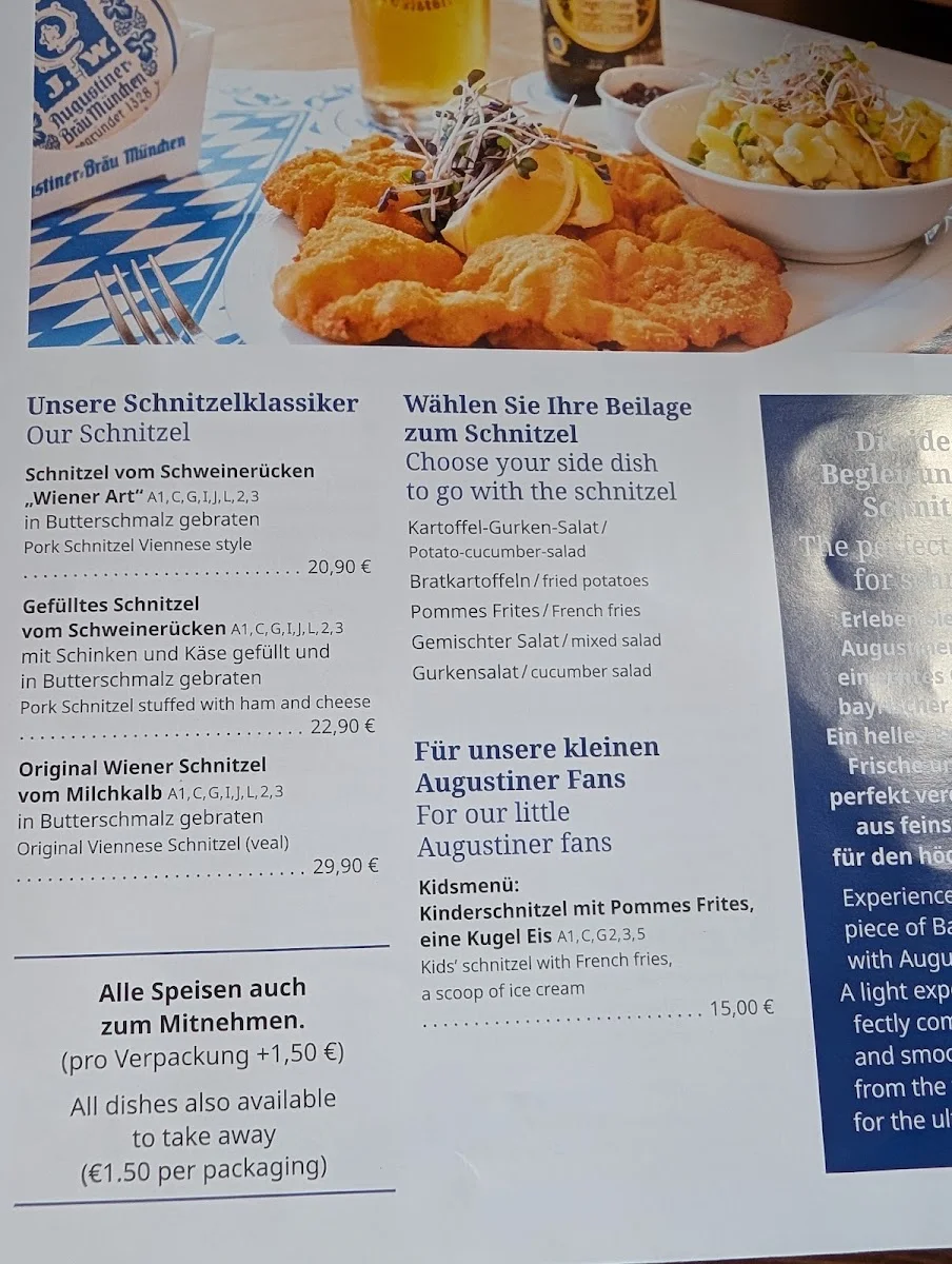 Augustiner an der Frauenkirche – Speisekarte in Dresden, Sachsen