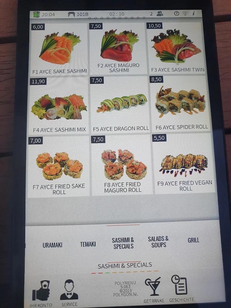 Mikomi Sushi & Grill – Speisekarte in Stuttgart, Baden-Württemberg