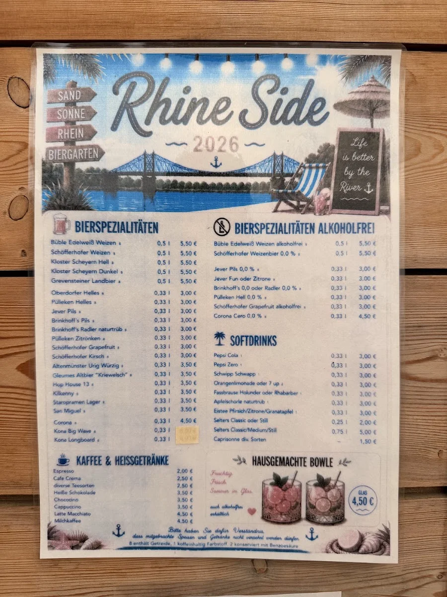 Rhine Side – Biergarten in Krefeld, Nordrhein-Westfalen