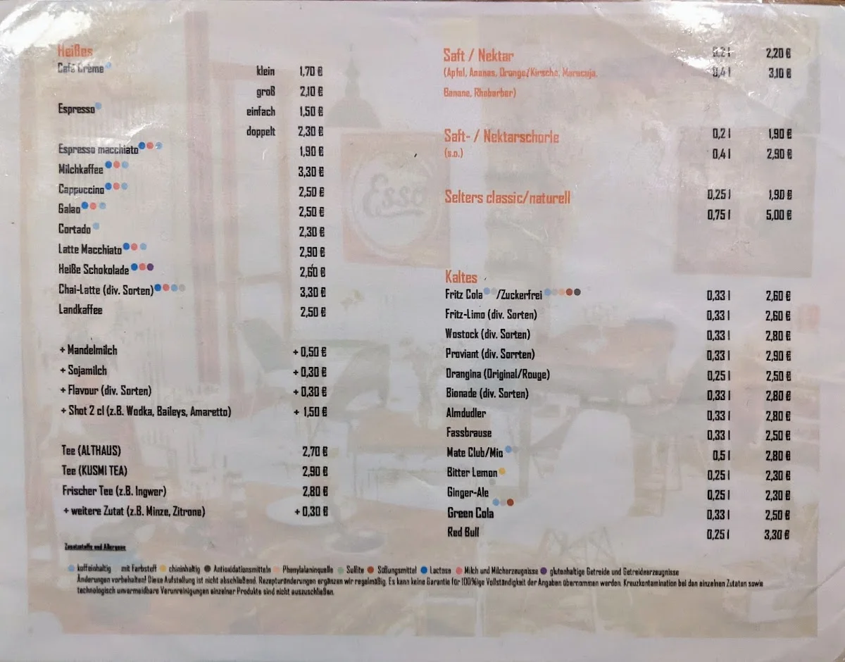 GM 26 – Speisekarte in Berlin
