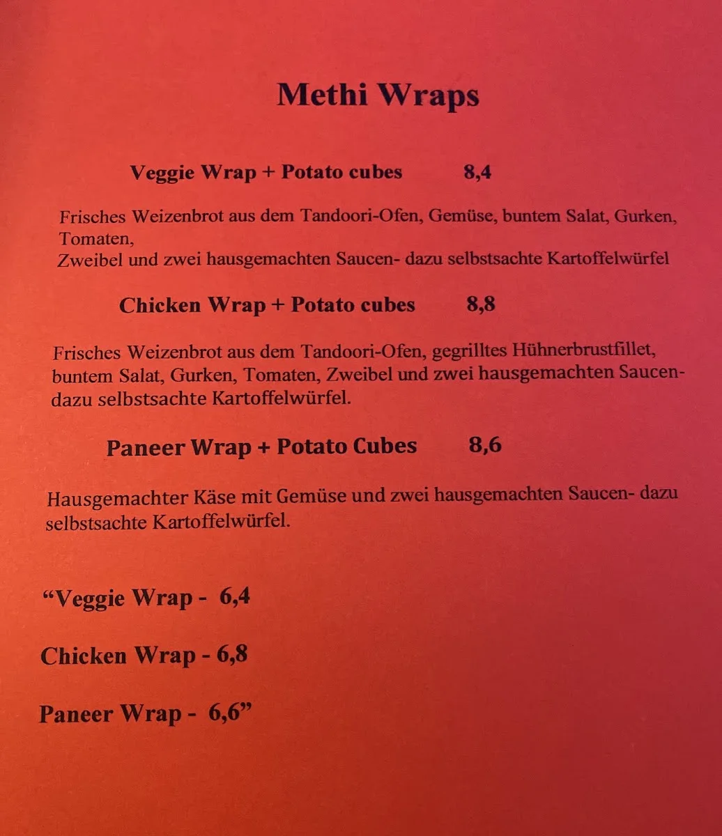 Methi Kerala restaurant munich – Speisekarte in Höhenkirchen-Siegertsbrunn, Bayern