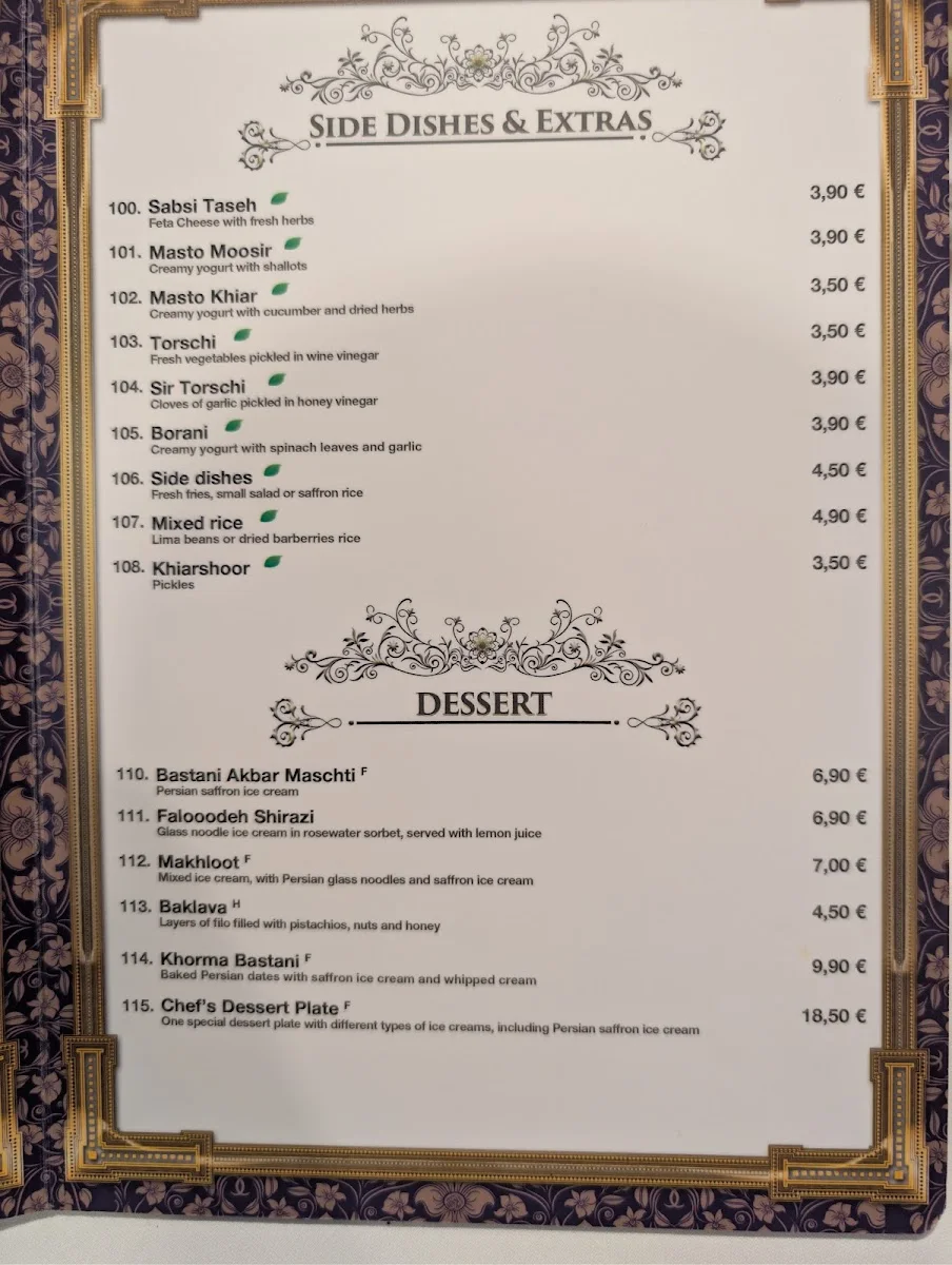 Zarathustra Restaurant Frankfurt – Speisekarte in Frankfurt am Main, Hessen