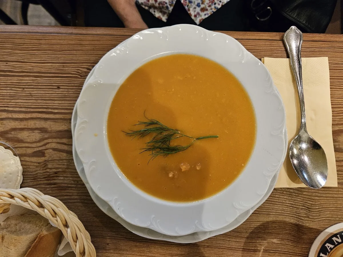 Gasthaus an der Alster – Kürbissuppe in Hamburg