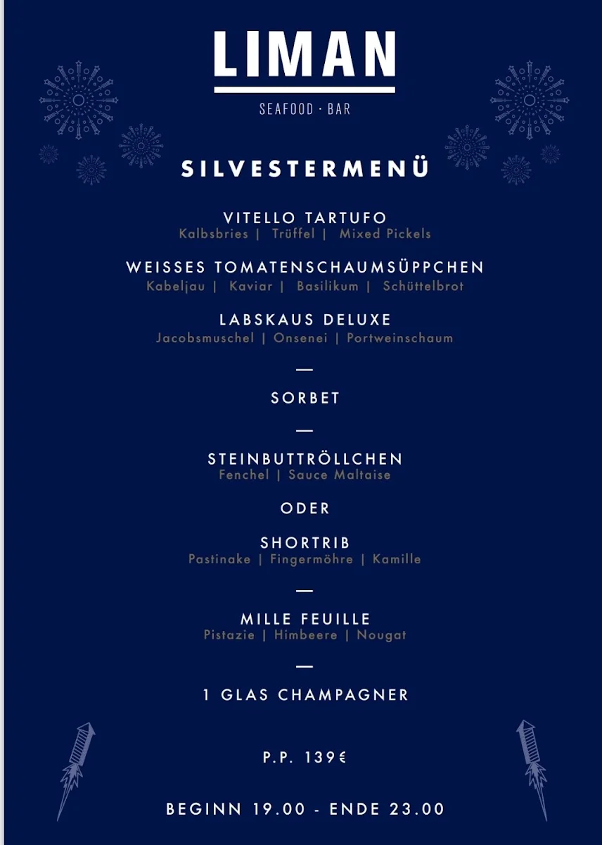 Liman Fisch-Restaurant – Speisekarte in Hamburg