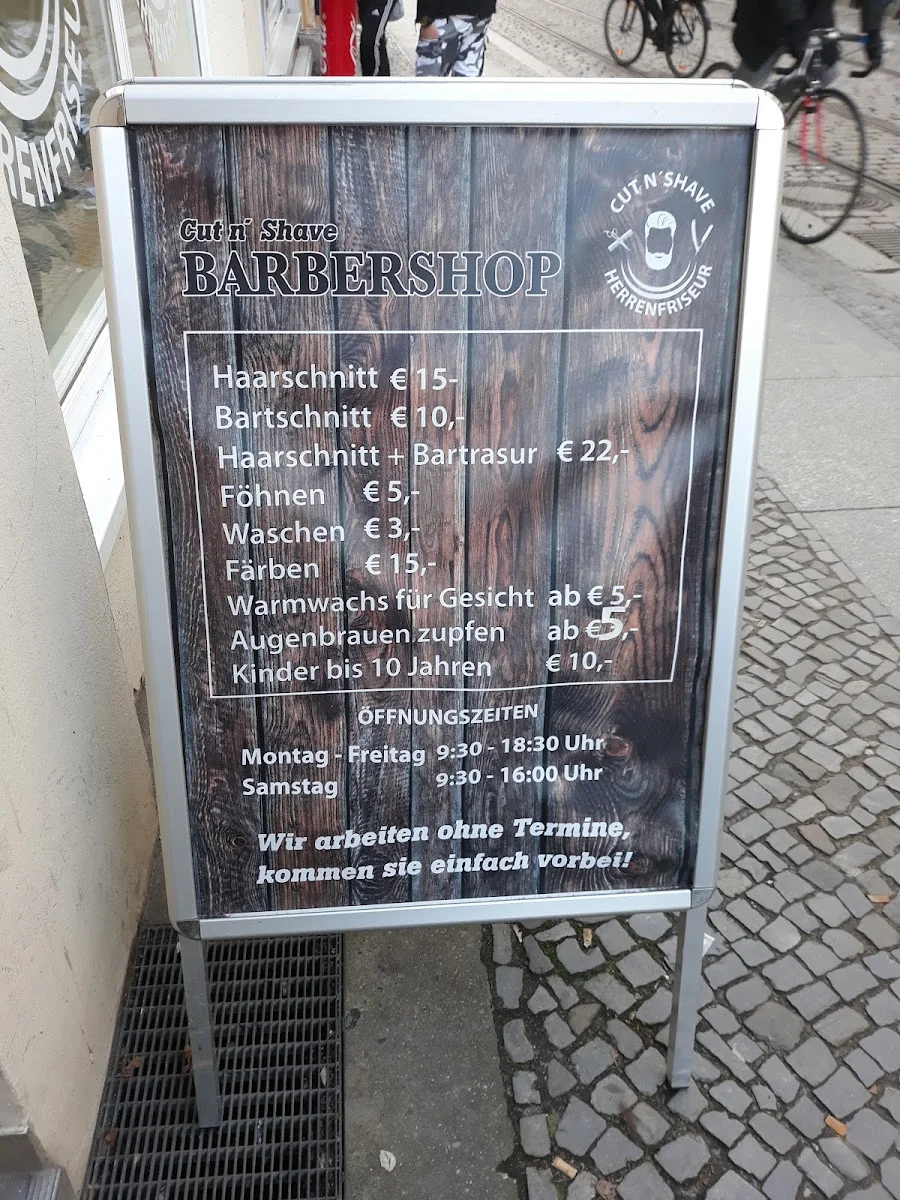 Cut-n-Shave Barbershop – Speisekarte in Brandenburg an der Havel, Brandenburg