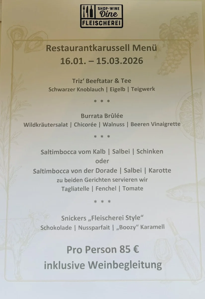 Fleischerei – Speisekarte in Essen, Nordrhein-Westfalen