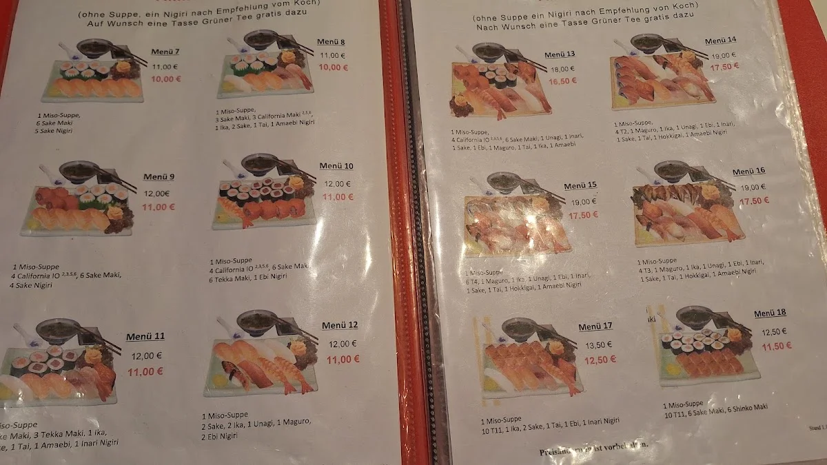 Akiko Sushi Berlin – Speisekarte in Berlin
