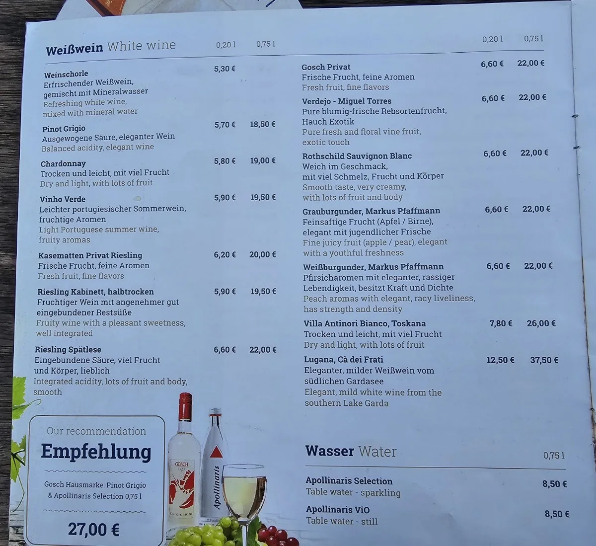 Kasematten Düsseldorf – Speisekarte in Düsseldorf, Nordrhein-Westfalen