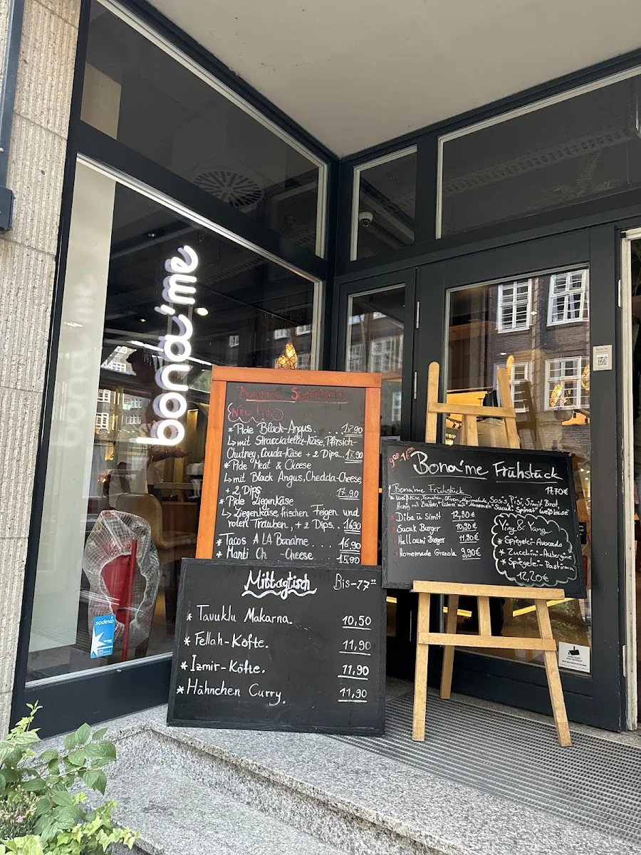 bona'me Hamburg – Speisekarte in Hamburg