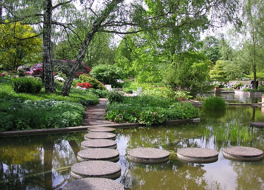 Planten un Blomen – Wasserkaskaden in Hamburg