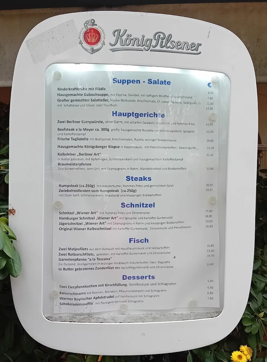 Joes Wirtshaus | Restaurant in Berlin – Speisekarte in Berlin