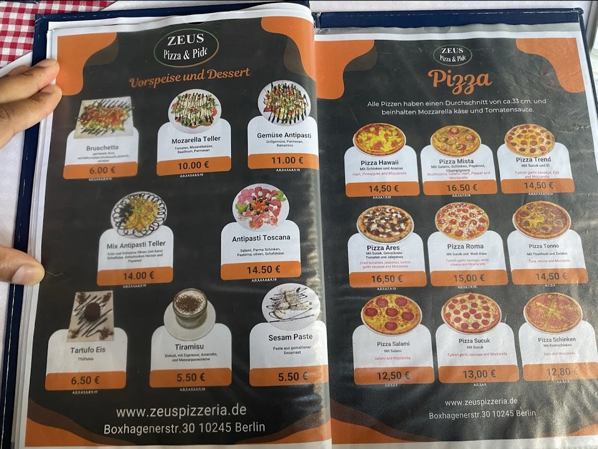 Zeus Pizza & Pide – Restaurant in Berlin