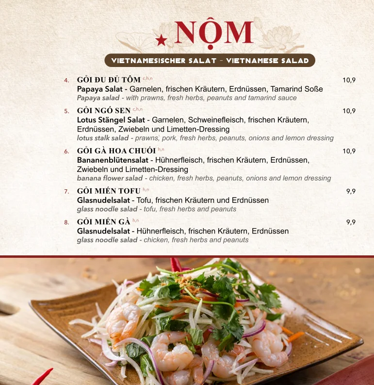 Saigon Com Nieu - THE ORIGINAL – Speisekarte in Berlin