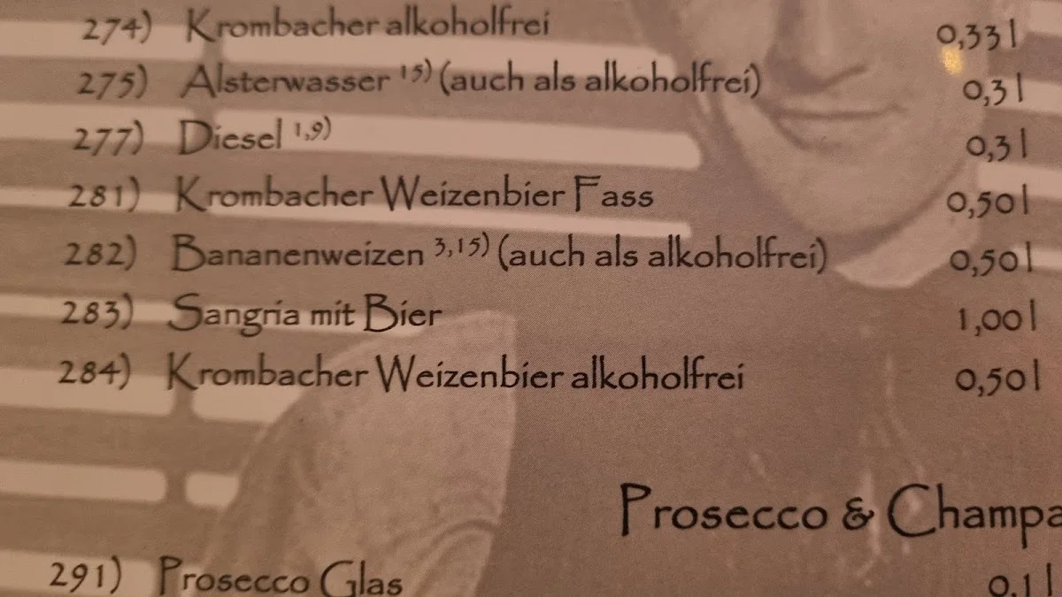 Ristorante Ciao Ana – Speisekarte in Hamburg