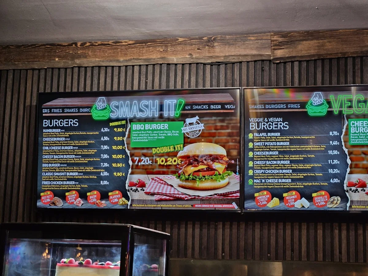 SMASH IT! - Burger Restaurant – Speisekarte in Berlin