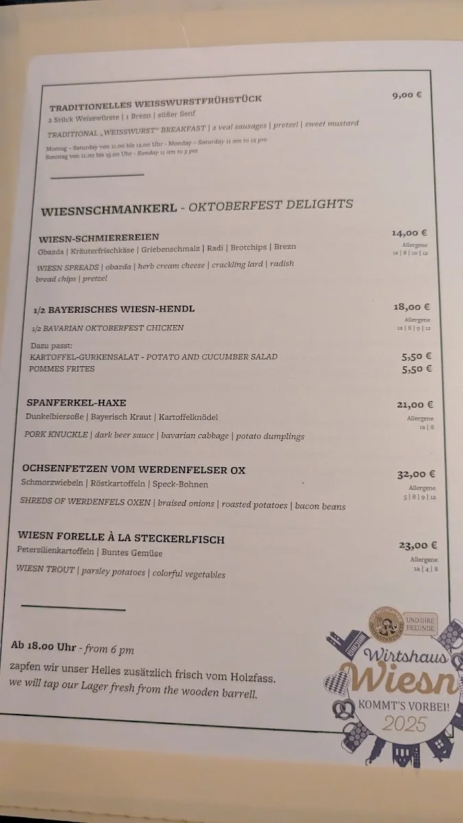 Ayinger am Platzl – Speisekarte in München, Bayern