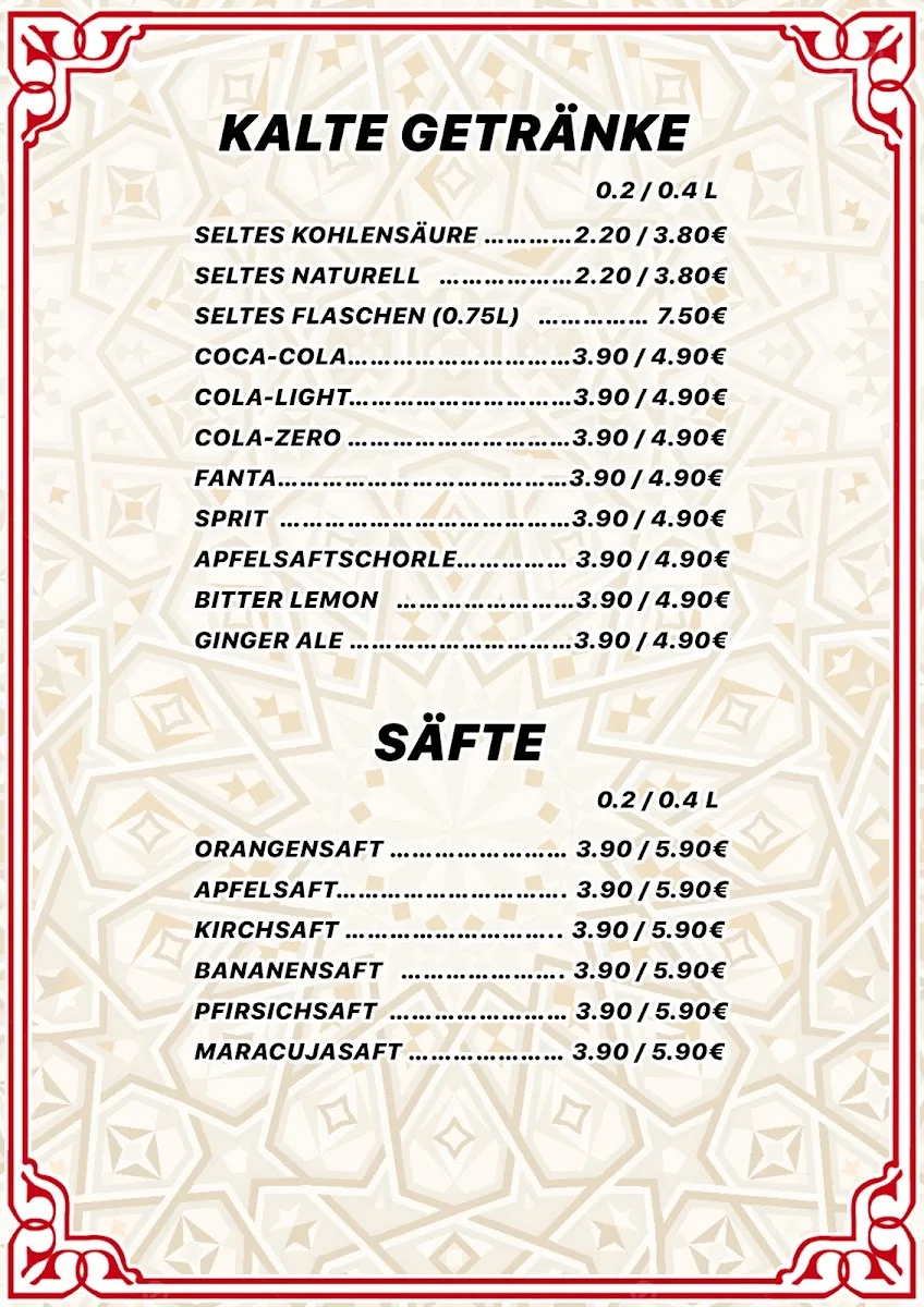 Restaurant Caravan – Speisekarte in Frankfurt am Main, Hessen