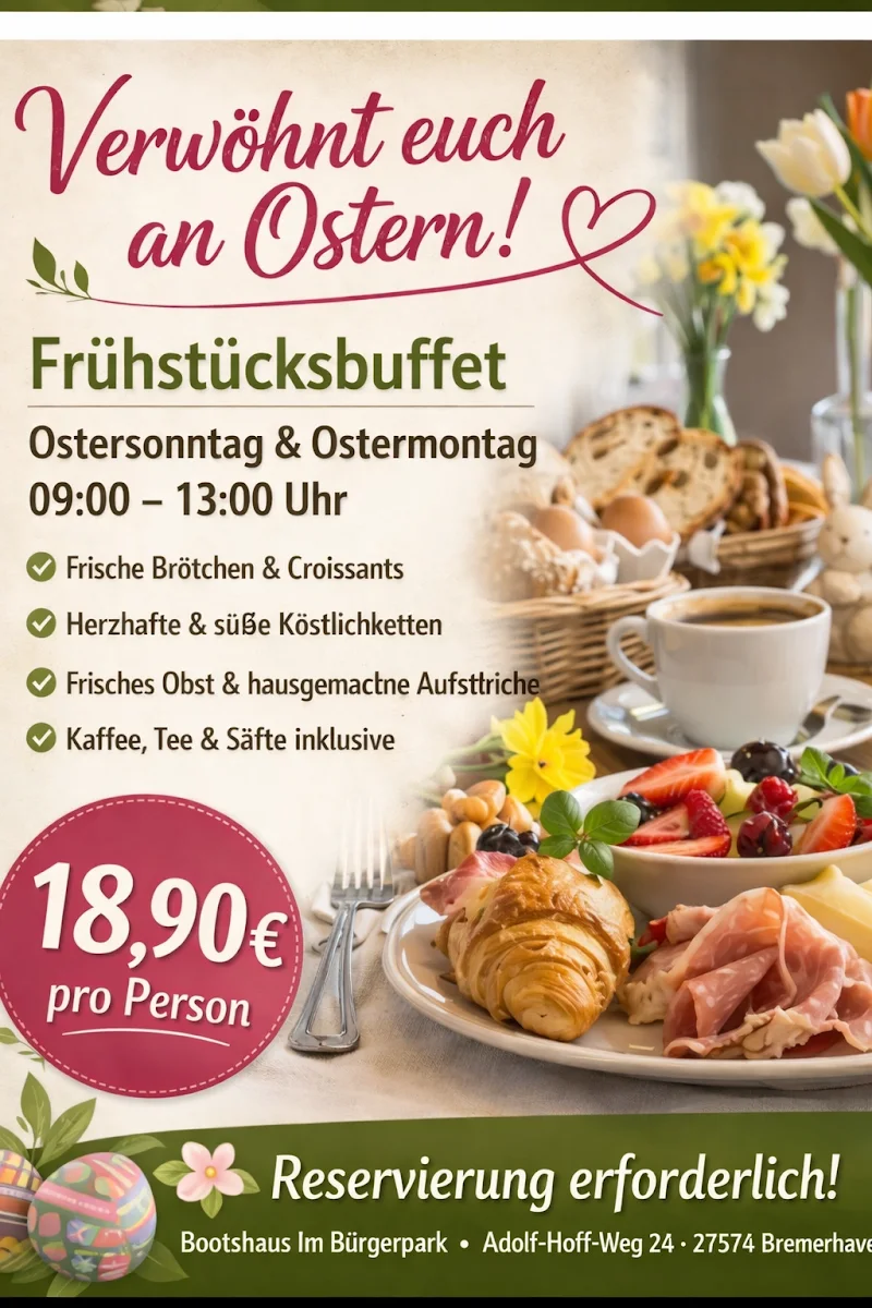 Bootshaus im Bürgerpark – Speisekarte in Bremerhaven, Bremen