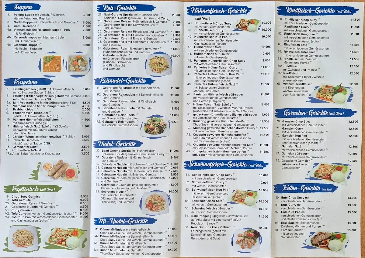 Asia China Thai Imbiss – Speisekarte in Tönisvorst, Nordrhein-Westfalen