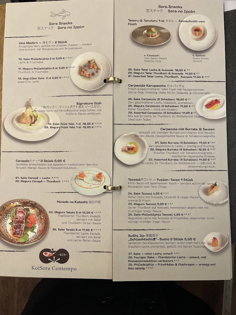 KoiSora Restaurant – Speisekarte in Wiesbaden, Hessen