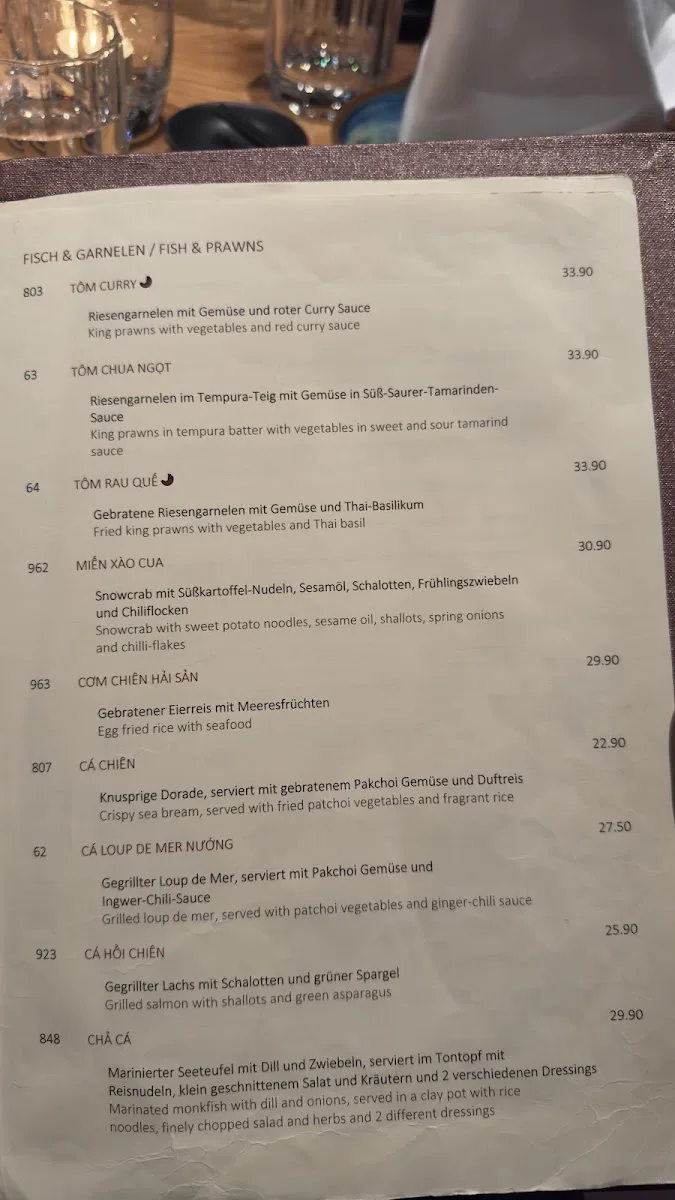 Cochinchina – Speisekarte in München, Bayern