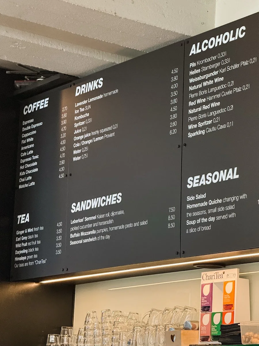 C/O Berlin Café – Speisekarte in Berlin